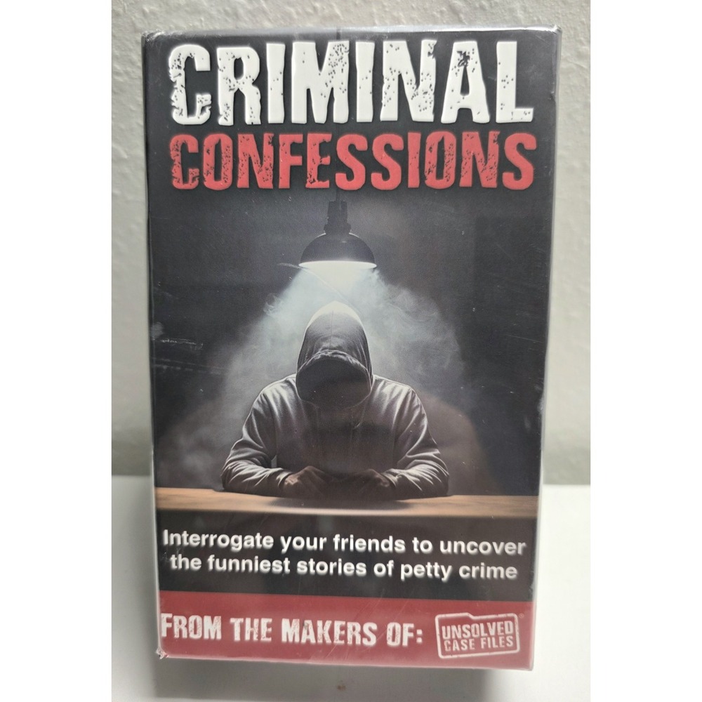 Criminal Confessions Card Game NEW/SEALED Unsolved Case Files